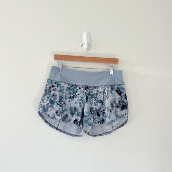 Lululemon Speed Up Athletic Shorts in Kaleidofloral Multi / Blue Cast 8 Tall - Picture 4 of 14